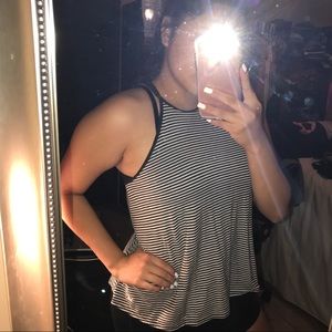 Stripped haulter top shirt