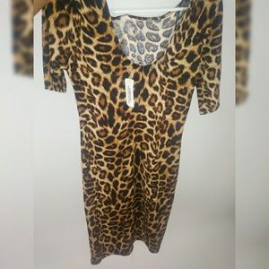 Leopard Mini Dress Large