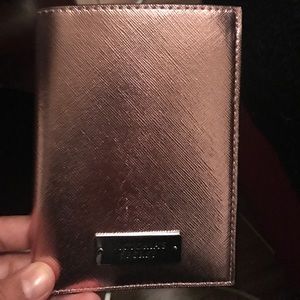 Victoria secret rose gold passport holder
