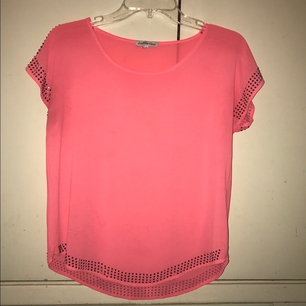 Bright pink shirt