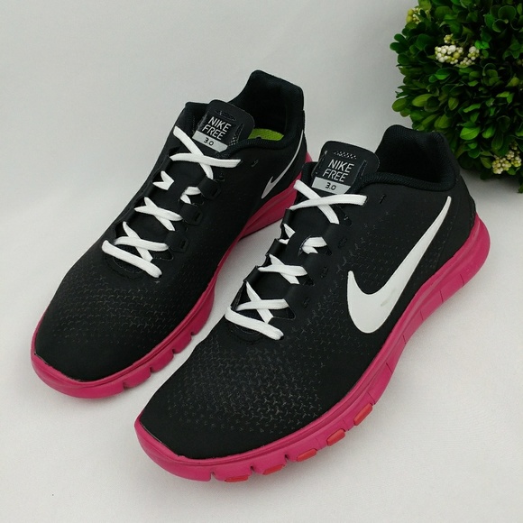 Nike Shoes - Nike Free 3.0 Advantage Black/White/pink womens