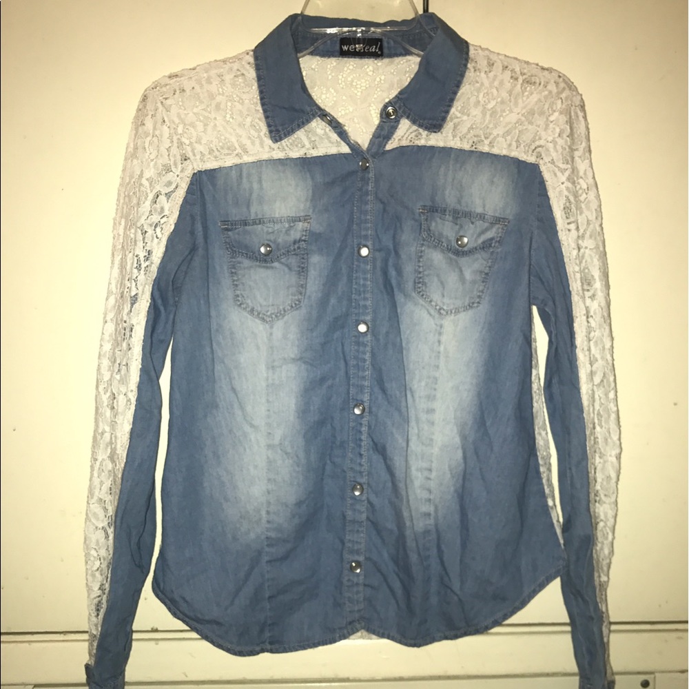 Denim long sleeve shirt
