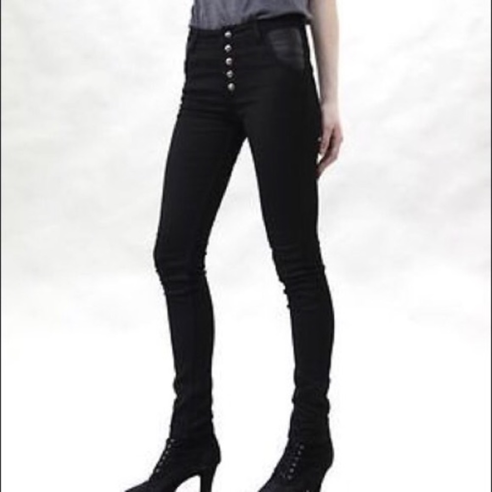 UO CourtShop BDG Audrey High Waist Black Skinny