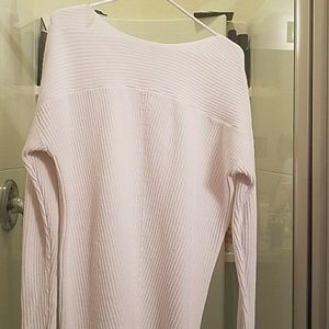 White knit sweater