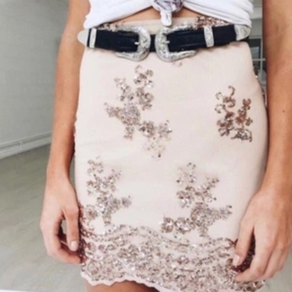 Silver Double Bucket vegan Belt - Picture 5 of 6