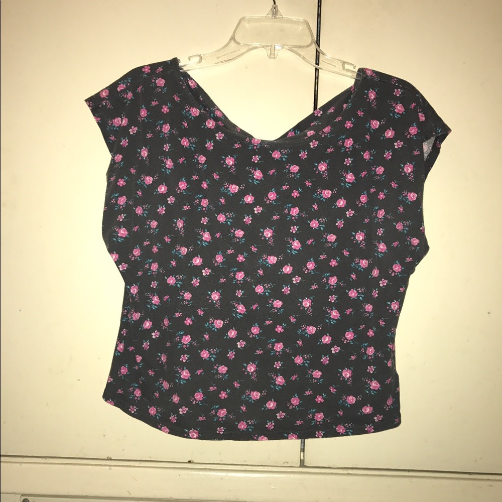 Grey floral shirt