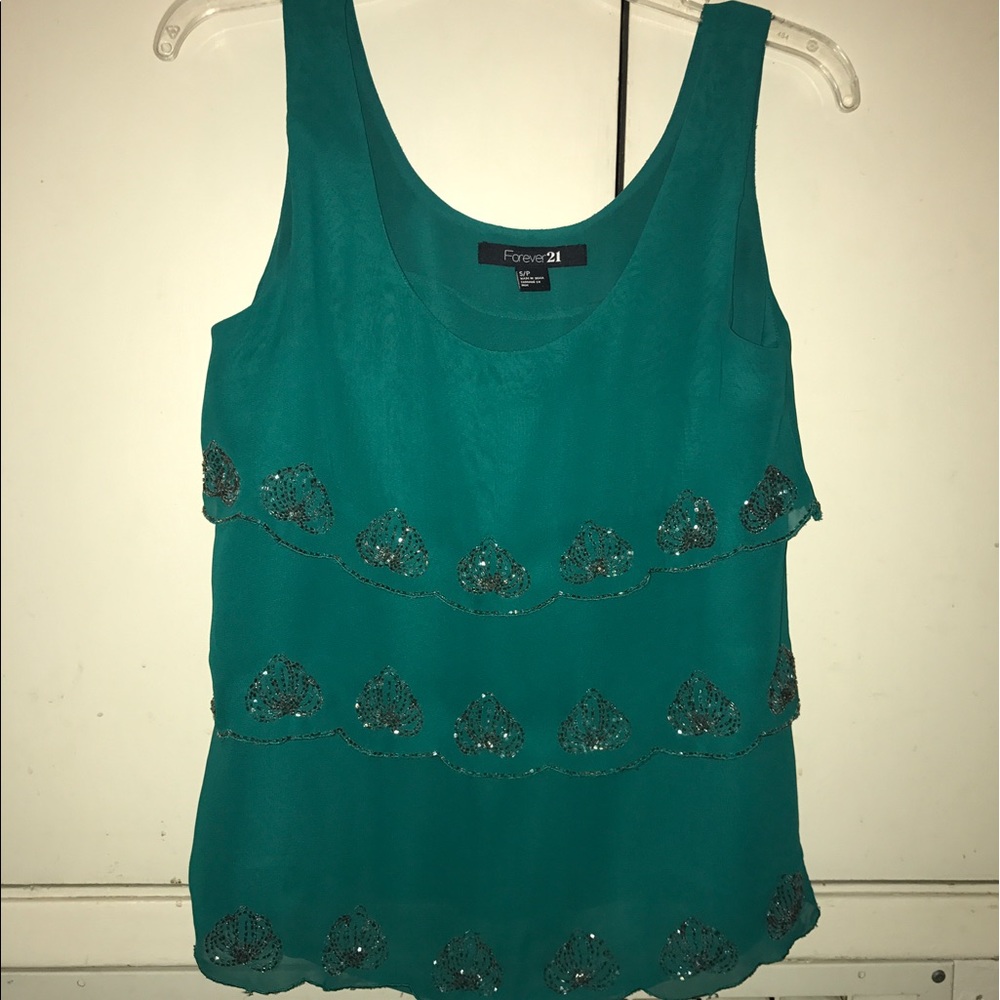 Green blouse