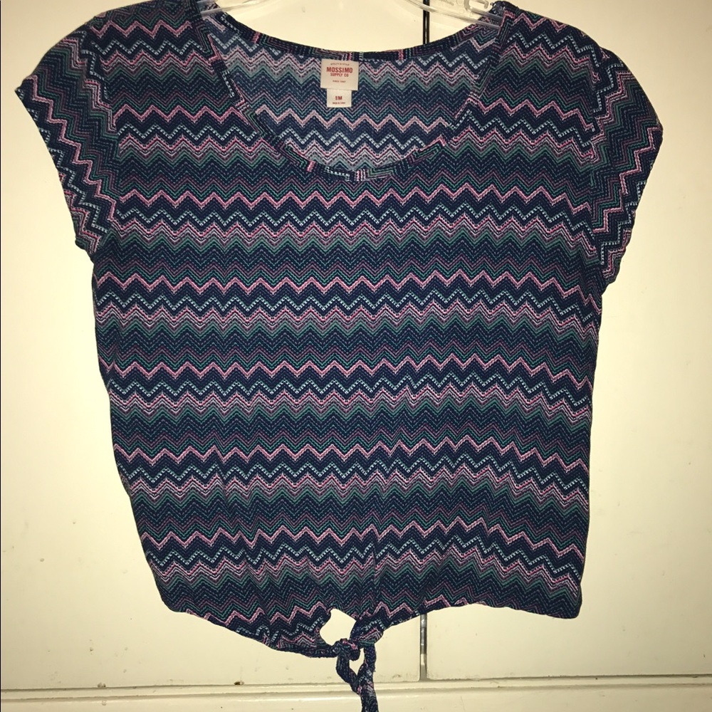 Blue and pink shirt