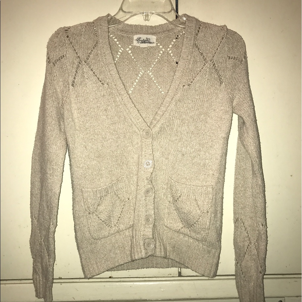 Cream cardigan