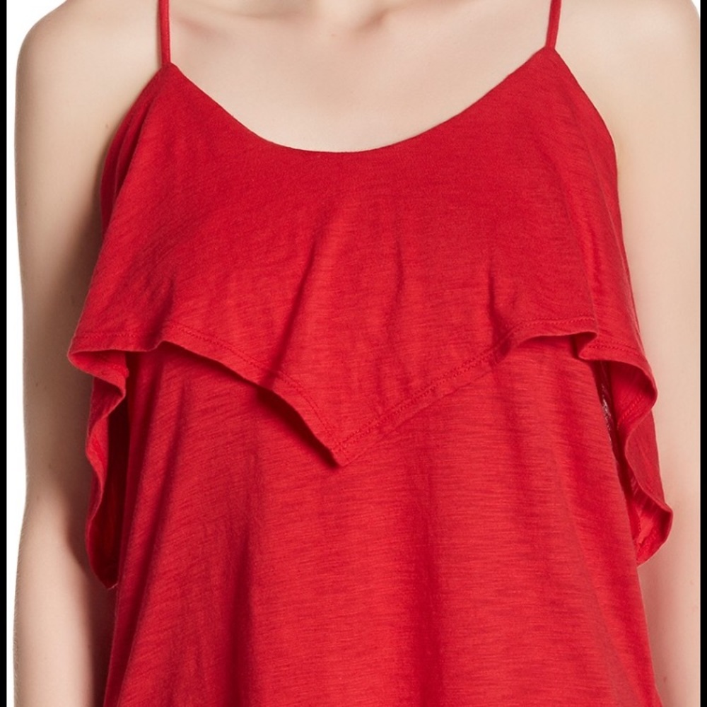 Harlow and Graham Spaghetti Strap Flutter Top