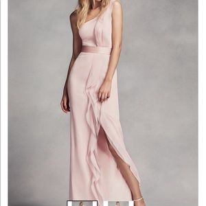 Vera wang one shoulder ruffle dress. Size 4