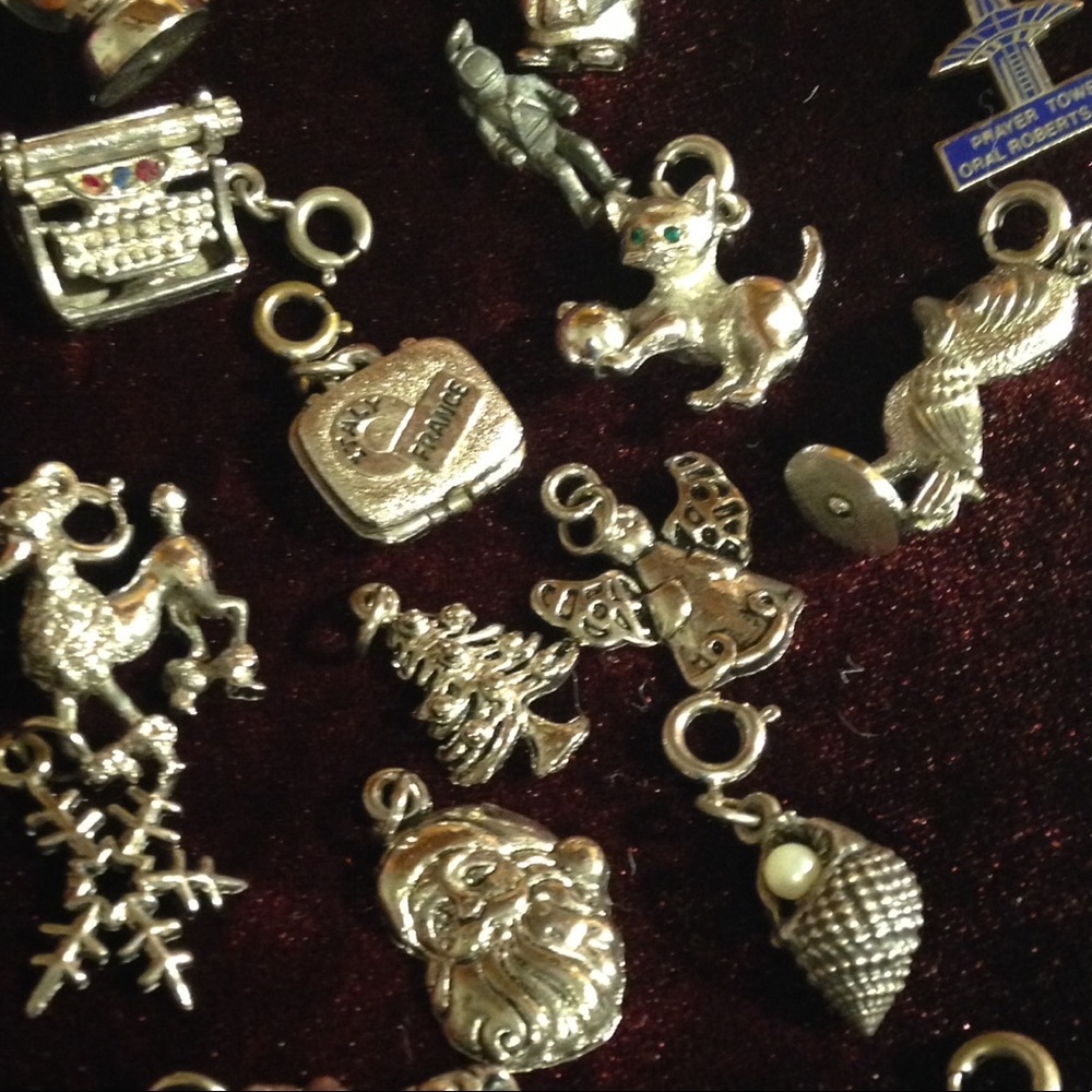 Sterling silver/gold charms