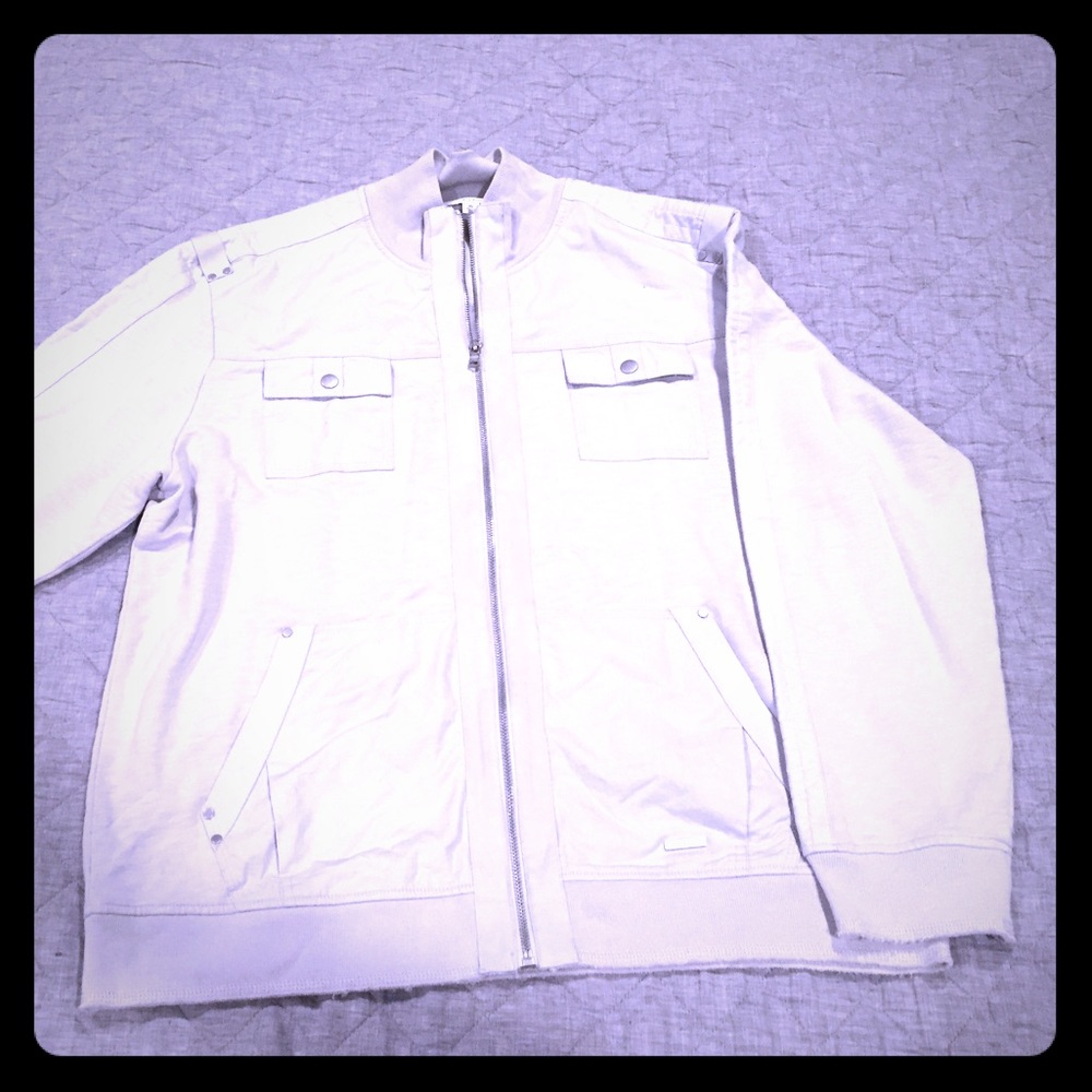XL Calvin Klein grey zip up jacket