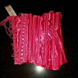 UK NWT hot pink corset