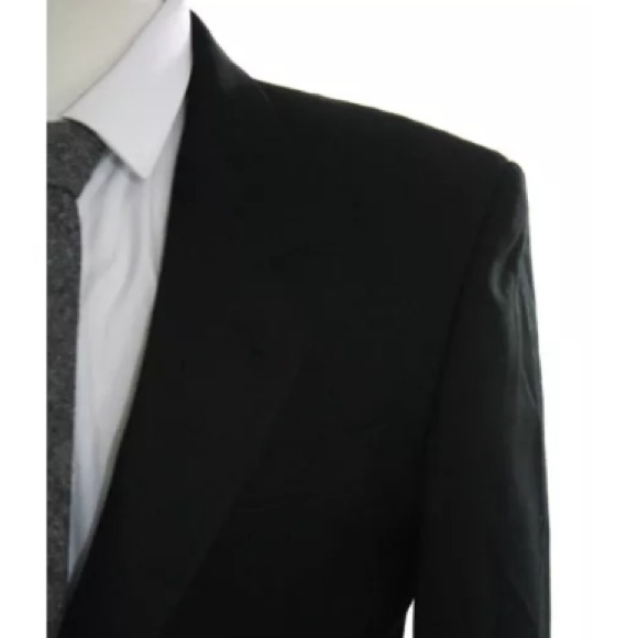ARMANNO UOMO BLACK TUXEDO SATIN NOTCH COLLAR SZ SM - Picture 4 of 8