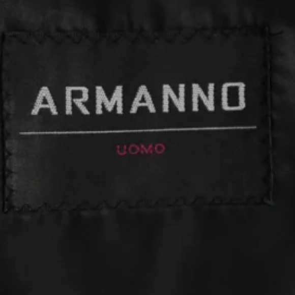 ARMANNO UOMO BLACK TUXEDO SATIN NOTCH COLLAR SZ SM - Picture 5 of 8