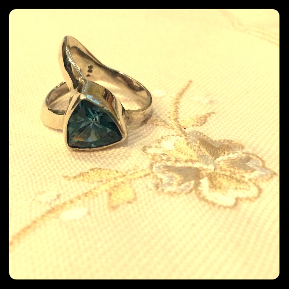 Sterling Silver Blue Topaz Ring
