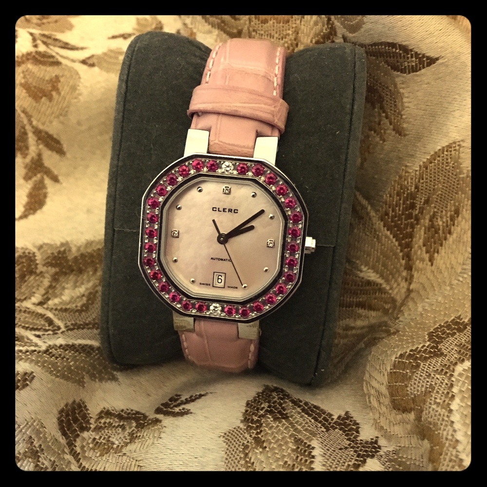 Ruby and diamond Lady's Clerc C-one watch