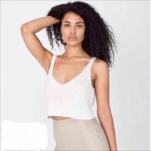 Iridescent 'Moonstone' American Apparel Crop Top