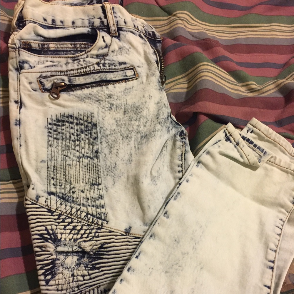 Biker jeans
