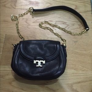 Tory Burch black mini cross body