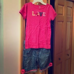 Girls Gymboree short set size 12