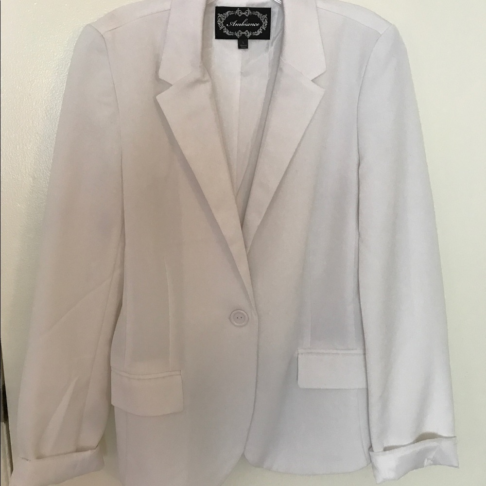 Women's white blazer