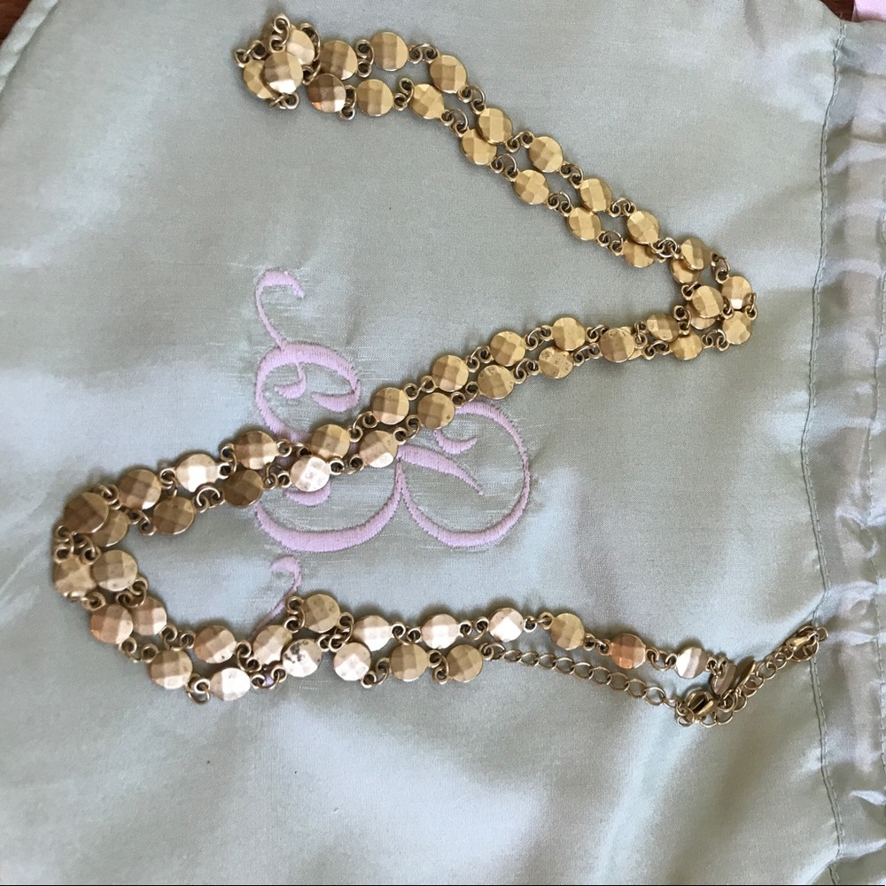 Hammered Gold plated necklace