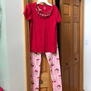 Gymboree cherry matching set. Girls size 12