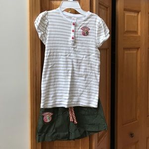 Gymboree girls size 12 short set