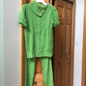 Gymboree girls size 12 sweater&matching leggings.