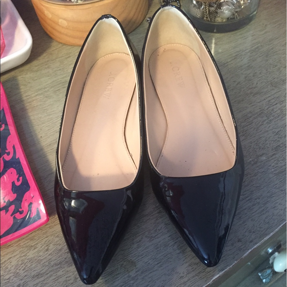 Patent leather Jcrew flats