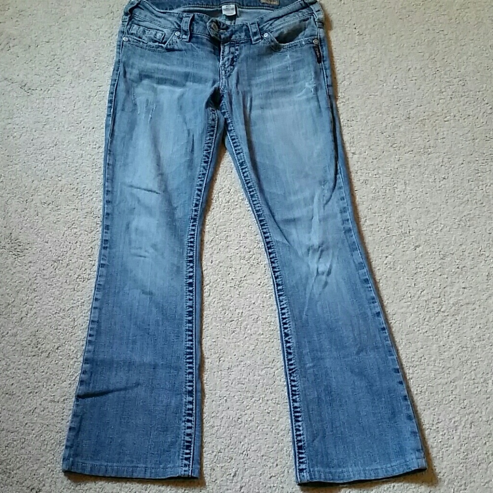 Silver womens jeans