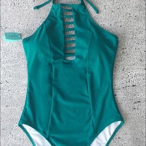 Green CUPSHE one piece swimsuit. NWT.
