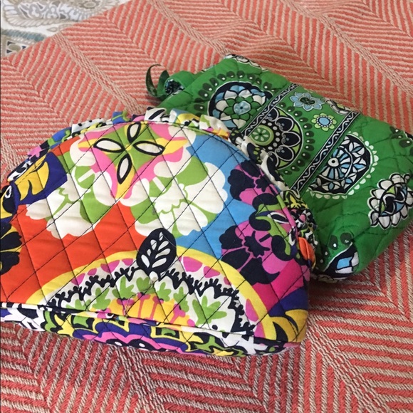 Vera Bradley Handbags - TWO Vera Bradley zip cosmetic or clutches!