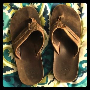 Reef Leather Sandals Men's 7 EUC