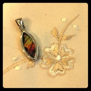 Silver butterfly wing Pendant