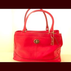 Medium Coach handbag- Red NEW CONDITION