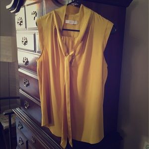 Marigold Loft top with tie detail