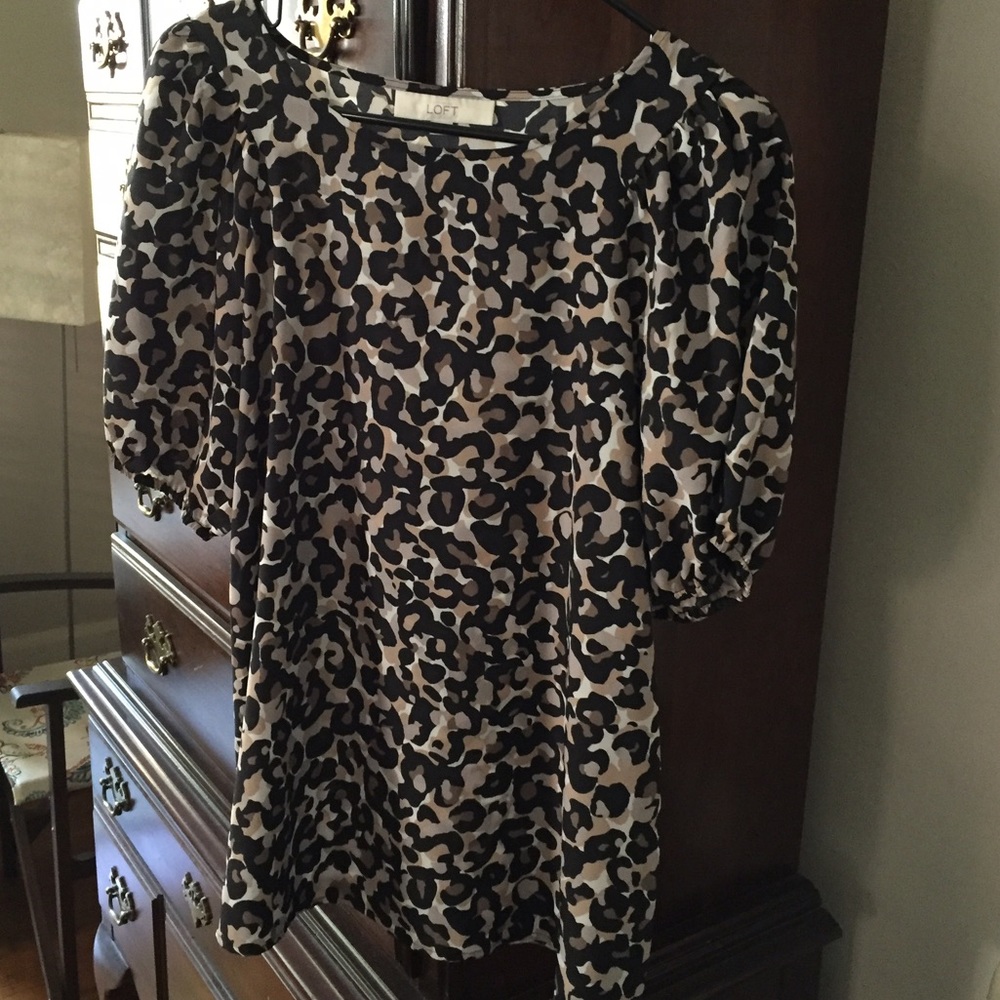 Animal print Loft top