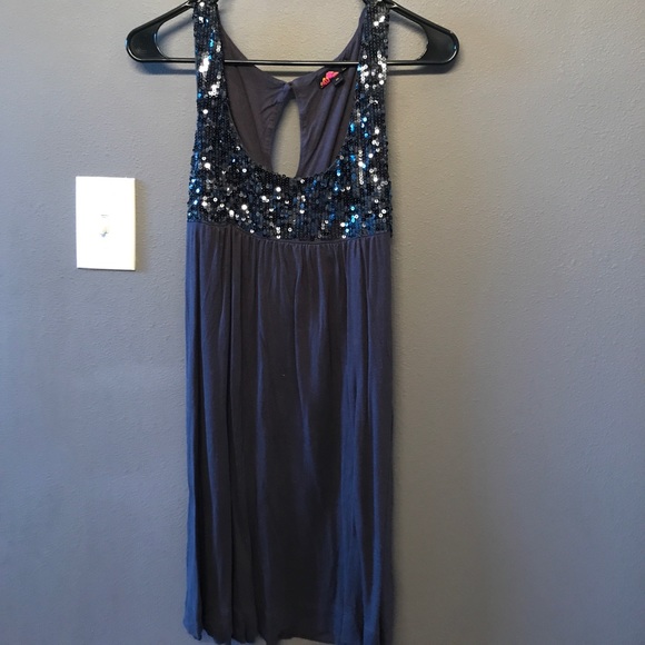 Dresses & Skirts - Gray, sequined, mid dress