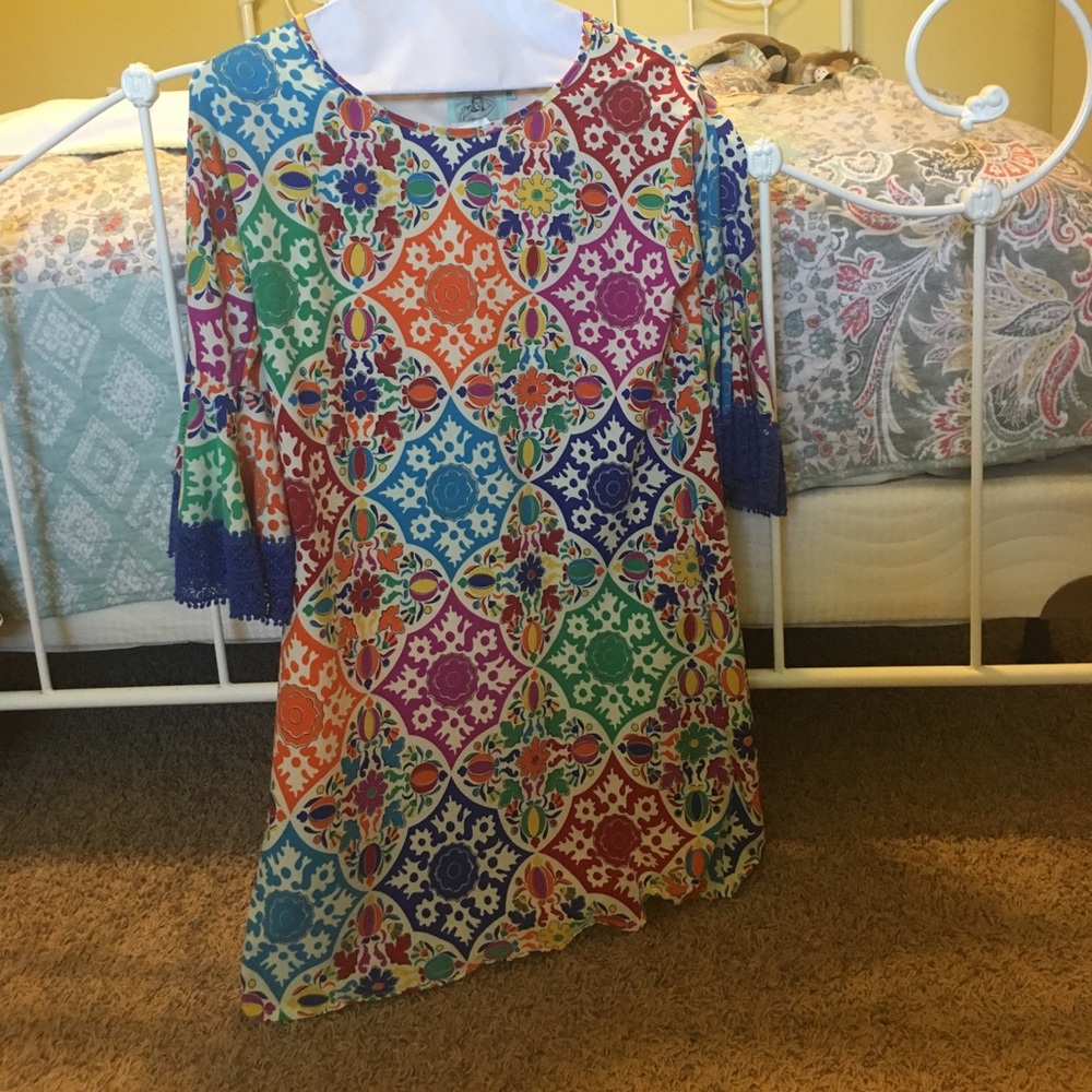 Multicolored Judith March dress.