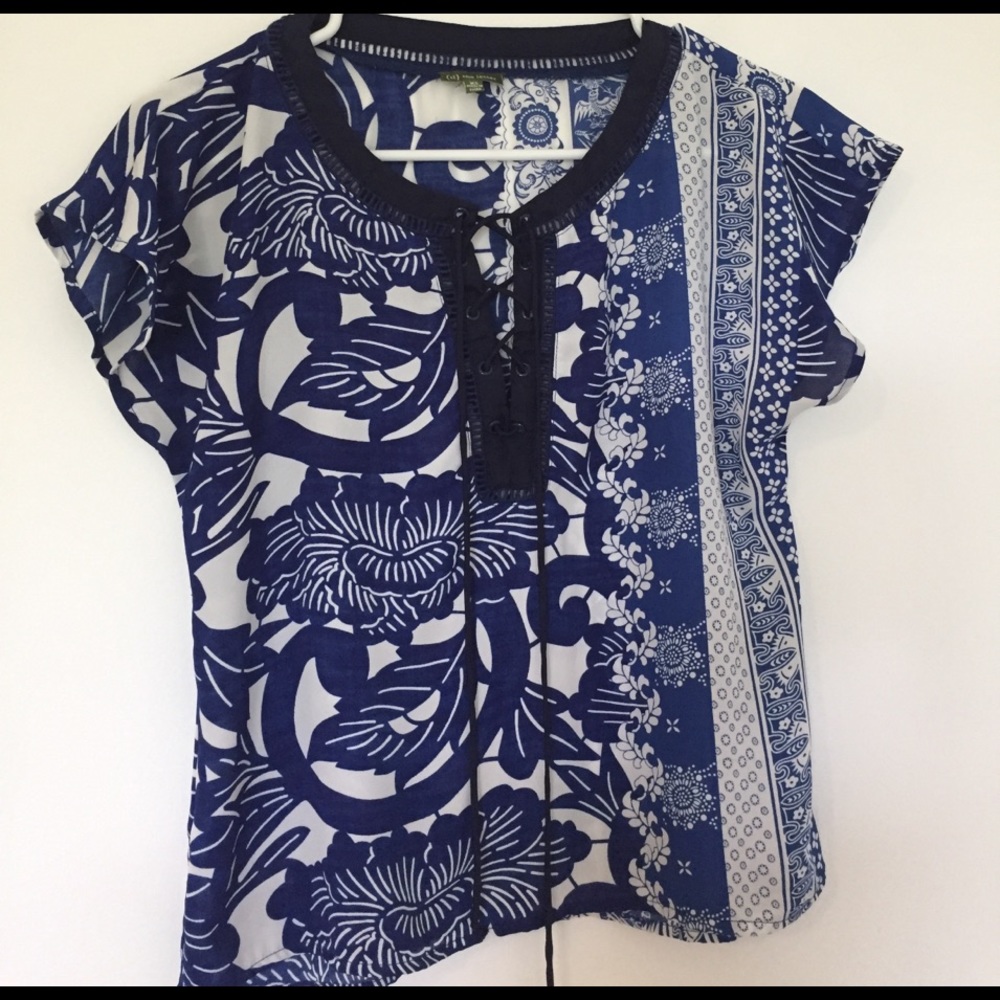 Tie Front Blouse - the letter - Size XS