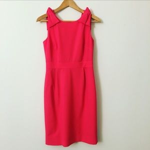 J. Crew pink sleeveless dress with knot shoulders