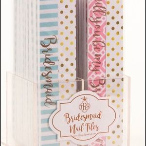 Last Set! 6 Bridesmaid gifts Nail Files wedding