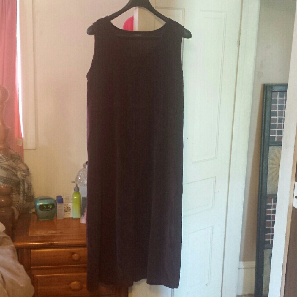 L.L.Bean long corduroy dress actual size been cut