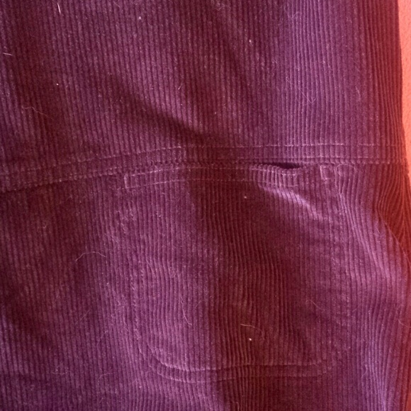 L.L.Bean long corduroy dress actual size been cut - Picture 3 of 5