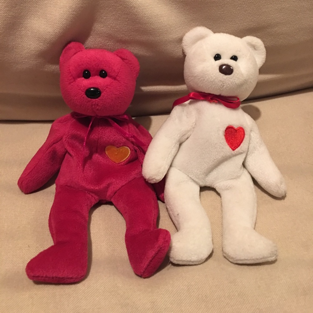 🔥Valentino & Valentina beanie babies🔥