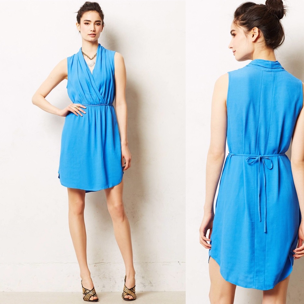 • A N T H R O •   Maeve Liban Shawl Dress