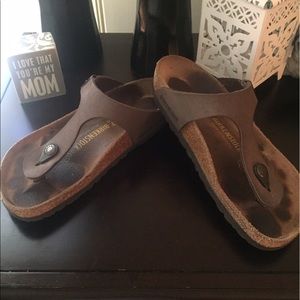 Birkenstock Gizeh mocca color size 37